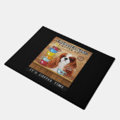 Cavalier King Charles Spaniel Dog Coffee Fußmatte (Schrägansicht)