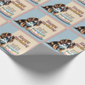 Cavalier King Charles Spaniel Dog Colorful Geschenkpapier (Ecke)