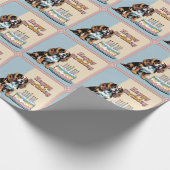 Cavalier King Charles Spaniel Dog Colorful Geschenkpapier (Ecke)