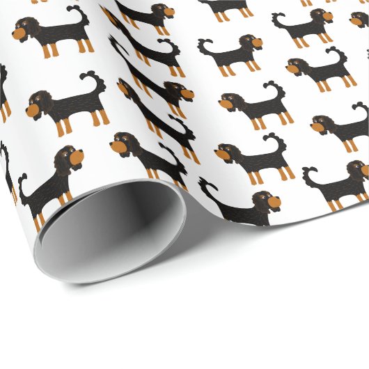 Cavalier King Charles Spaniel Dog Geschenkpapier (Rolleneckpunkt)