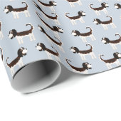 Cavalier King Charles Spaniel Dog Geschenkpapier (Rolleneckpunkt)