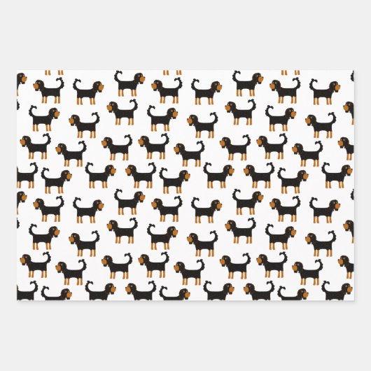 Cavalier King Charles Spaniel Dog Geschenkpapier Set (Vorderseite 3)