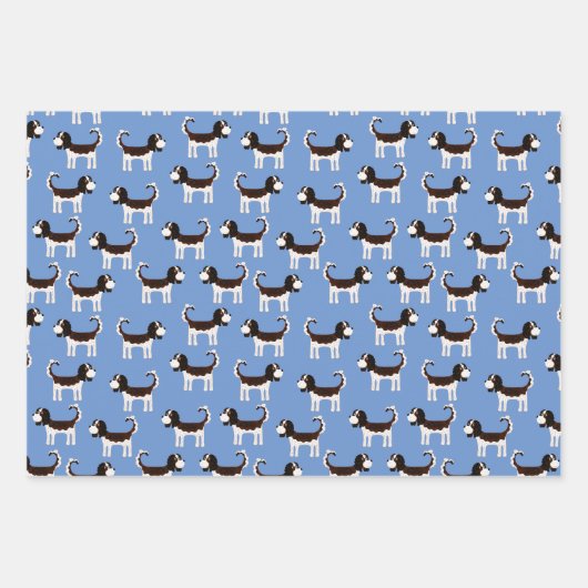 Cavalier King Charles Spaniel Dog Geschenkpapier Set (Vorderseite 3)