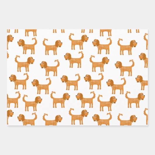 Cavalier King Charles Spaniel Dog Geschenkpapier Set (Vorderseite)