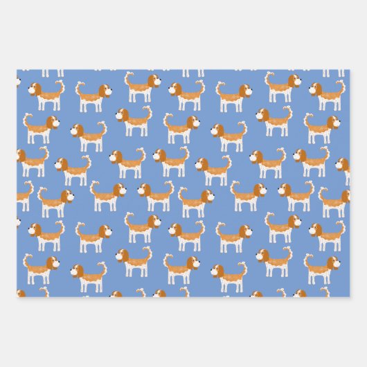 Cavalier King Charles Spaniel Dog Geschenkpapier Set (Vorderseite 2)