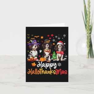 Cavalier King Charles Spaniel Dog Halloween Christ Karte