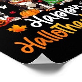 Cavalier King Charles Spaniel Dog Halloween Christ Poster (Ecke)