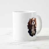 Cavalier King Charles Spaniel dog Jumbo-Tasse (Vorderseite Rechts)