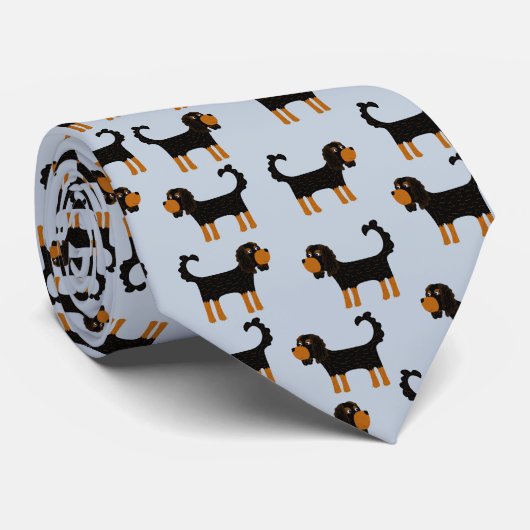 Cavalier King Charles Spaniel Dog Krawatte (Gerollt)