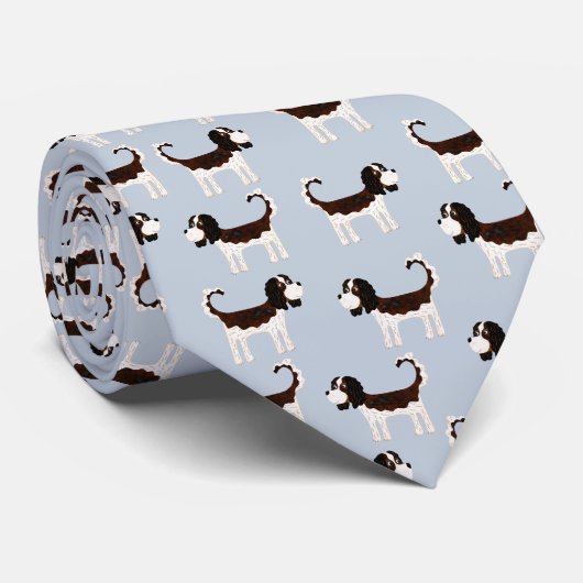 Cavalier King Charles Spaniel Dog Krawatte (Gerollt)