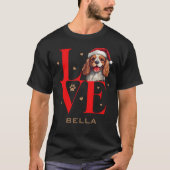 Cavalier King Charles Spaniel Dog Liebe Weihnachte T-Shirt (Vorderseite)