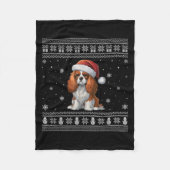Cavalier King Charles Spaniel Dog liebvers Ugly Xm Fleecedecke (Vorderseite)