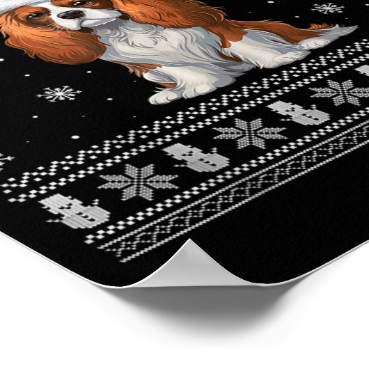 Cavalier King Charles Spaniel Dog liebvers Ugly Xm Poster (Ecke)