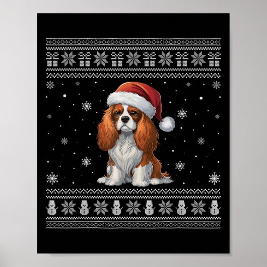 Cavalier King Charles Spaniel Dog liebvers Ugly Xm Poster (Vorne)