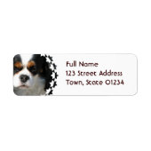 Cavalier King Charles Spaniel Dog Mailing Label (Vorne)