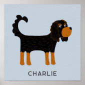 Cavalier King Charles Spaniel Dog Personalisiert Poster (Vorne)