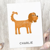 Cavalier King Charles Spaniel Dog Personalisiert Postkarte