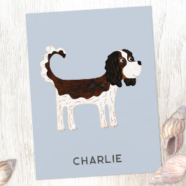 Cavalier King Charles Spaniel Dog Personalisiert Postkarte