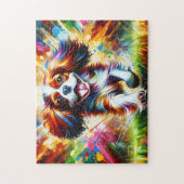 Cavalier King Charles Spaniel Dog Portrait Acrylic Puzzle (Vertikal)