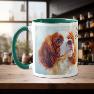Cavalier King Charles Spaniel Dog Portrait Tasse
