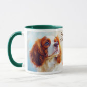 Cavalier King Charles Spaniel Dog Portrait Tasse (Links)