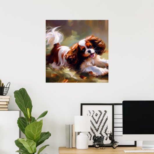 Cavalier King Charles Spaniel Dog Poster (Heimbüro)