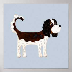 Cavalier King Charles Spaniel Dog Poster