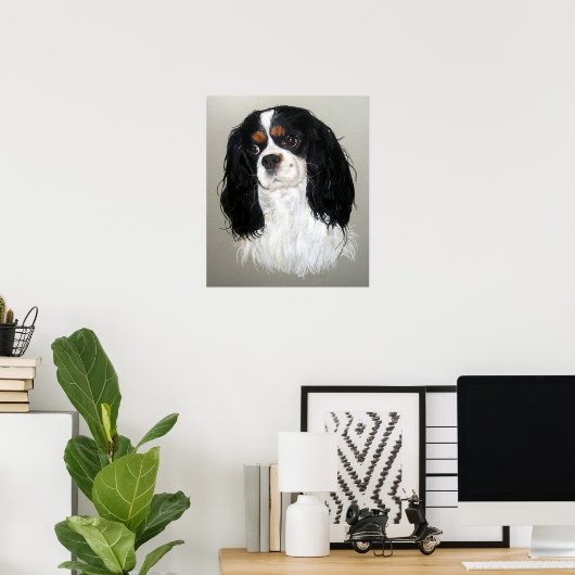 Cavalier King Charles Spaniel Dog Poster Print (Heimbüro)