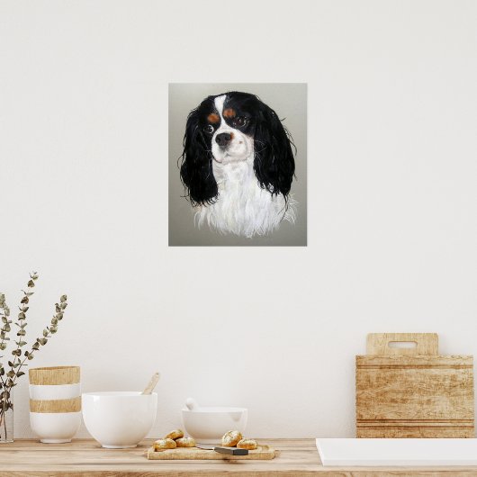 Cavalier King Charles Spaniel Dog Poster Print (Küche)