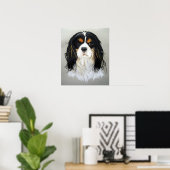 Cavalier King Charles Spaniel Dog Poster Print (Heimbüro)