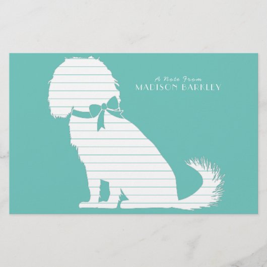 Cavalier King Charles Spaniel Dog Puppy Briefpapier (Vorderseite)