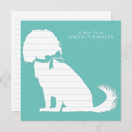 Cavalier King Charles Spaniel Dog Puppy Dankeskarte (Vorne/Hinten)