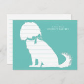 Cavalier King Charles Spaniel Dog Puppy Dankeskarte (Vorne/Hinten)