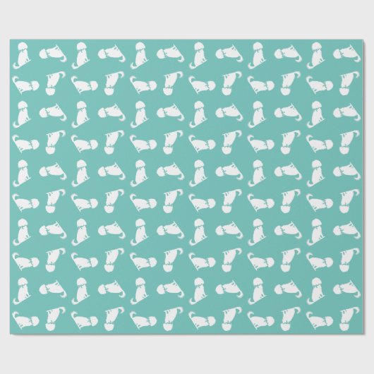 Cavalier King Charles Spaniel Dog Puppy Geschenkpapier (Flach)