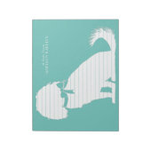 Cavalier King Charles Spaniel Dog Puppy Notizblock (Rotiert)