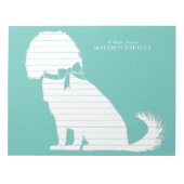 Cavalier King Charles Spaniel Dog Puppy Notizblock (Vorderseite)