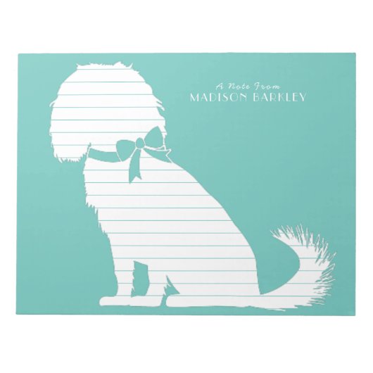 Cavalier King Charles Spaniel Dog Puppy Notizblock (Vorderseite)