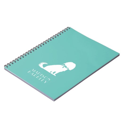 Cavalier King Charles Spaniel Dog Puppy Notizblock (Linke Seite)