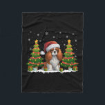 Cavalier King Charles Spaniel Dog Santa Christmas Fleecedecke<br><div class="desc">Cavalier King Charles Spaniel Dog Santa Christmas Sweater</div>