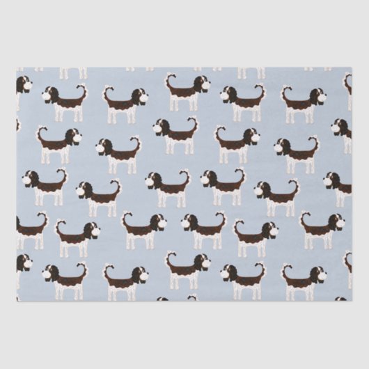 Cavalier King Charles Spaniel Dog Seidenpapier (Vorderseite)