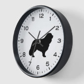 Cavalier King Charles Spaniel Dog Silhouette Uhr (Winkel)