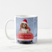 Cavalier King Charles Spaniel Dog Snow Weihnachtsf Kaffeetasse (Links)