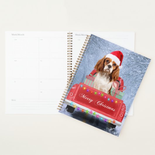 Cavalier King Charles Spaniel Dog Snow Weihnachtsf Planer (Anzeige)