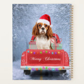 Cavalier King Charles Spaniel Dog Snow Weihnachtsf Planer (Rückseite)