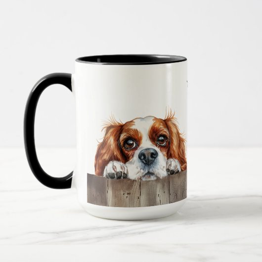 Cavalier King Charles Spaniel Dog Tasse (Links)