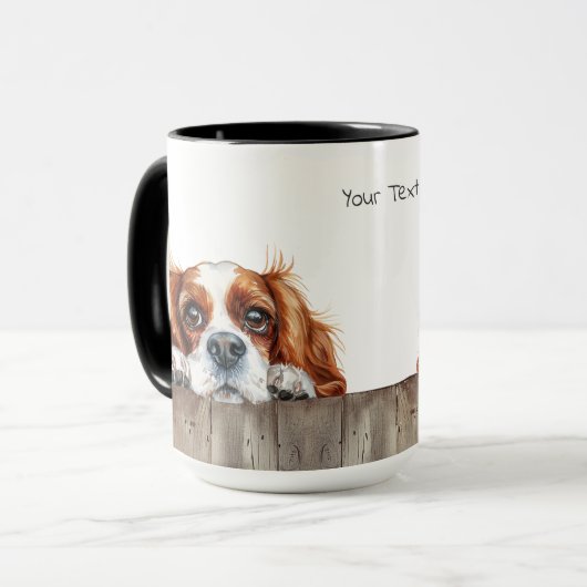 Cavalier King Charles Spaniel Dog Tasse (Vorderseite Links)