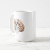Cavalier King Charles Spaniel Dog Tasse | 15 oz (Vorderseite Links)