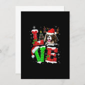 Cavalier King Charles Spaniel Dog Tree Christmas L Einladung (Vorne/Hinten)