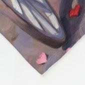 Cavalier King Charles Spaniel Dog Valentine's Day Fleecedecke (Ecke)