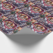 Cavalier King Charles Spaniel Dog Valentine's Day Geschenkpapier (Ecke)